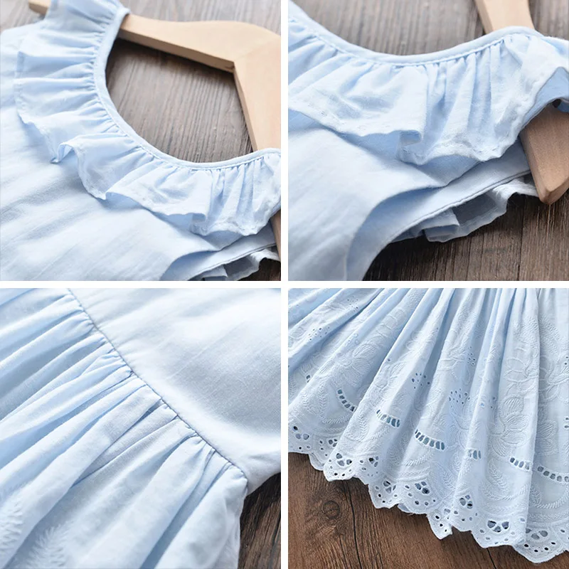 Girls Elegant Dresses 2025 New Summer Kids Party Costumes Girl Floral Princess Outfits Children Vestidos Clothing - 6