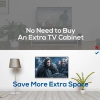 Tilting Swivel Wall TV Wall Bracket Mount Double Arms for 32-55 Inch - Image 5