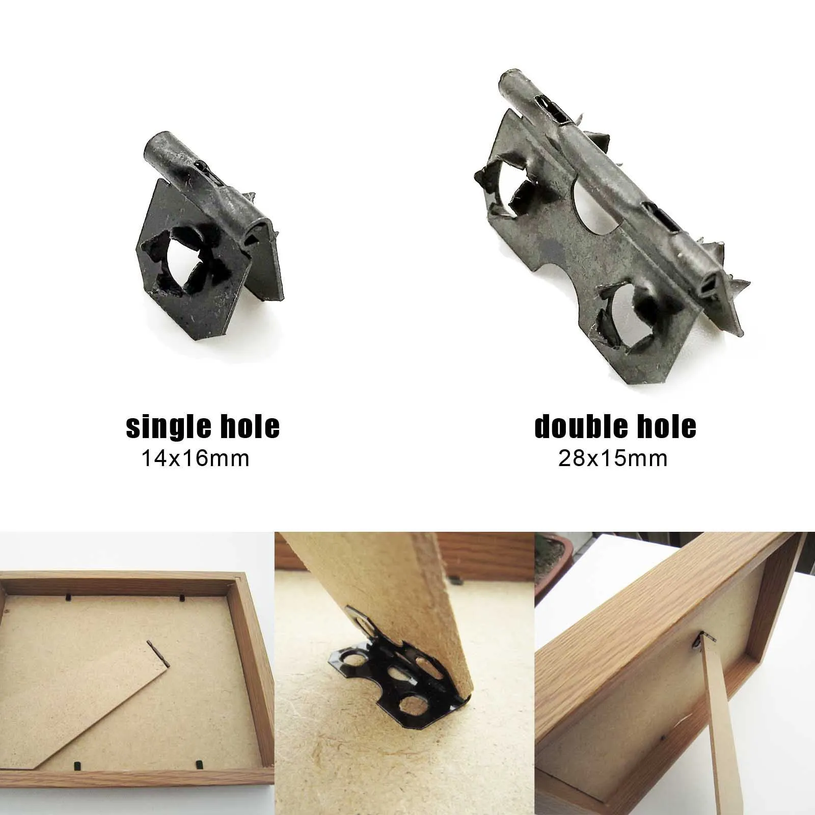 50pcs Fix Picture Photo Art Work Frame Back Board Backboard Support Stand Leg Foot Barbed Hinge Hanger Repair Attach picture frame hangers