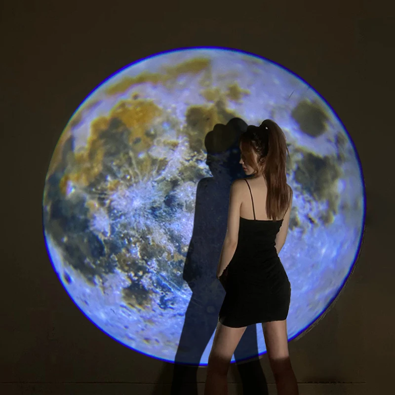 Night Light Star Projector Lamp LED Night Lamp Moon Light Moon Lamp Moon Projector Light Fantasy Moon Wall Projection Lamp Galaxy Light Background Projector Night Light Photo Prop Lights Party Decoration Bedroom Decor