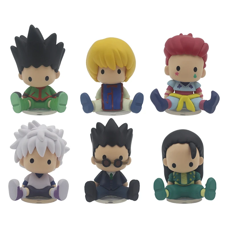 Hunter x Hunter Collectible Action Figures - Gon, Killua, Kurapika, Hisoka, Illumi Q Version Ornaments Toys