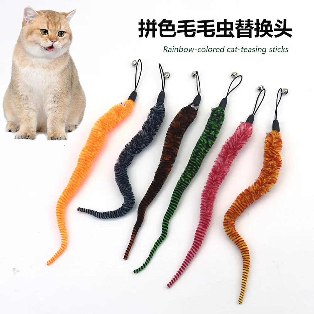 Giocattoli Per Gatti Con Piume - Set 6 Bacchette Interattive Con Campana Per Giochi Indoor - Foto 5