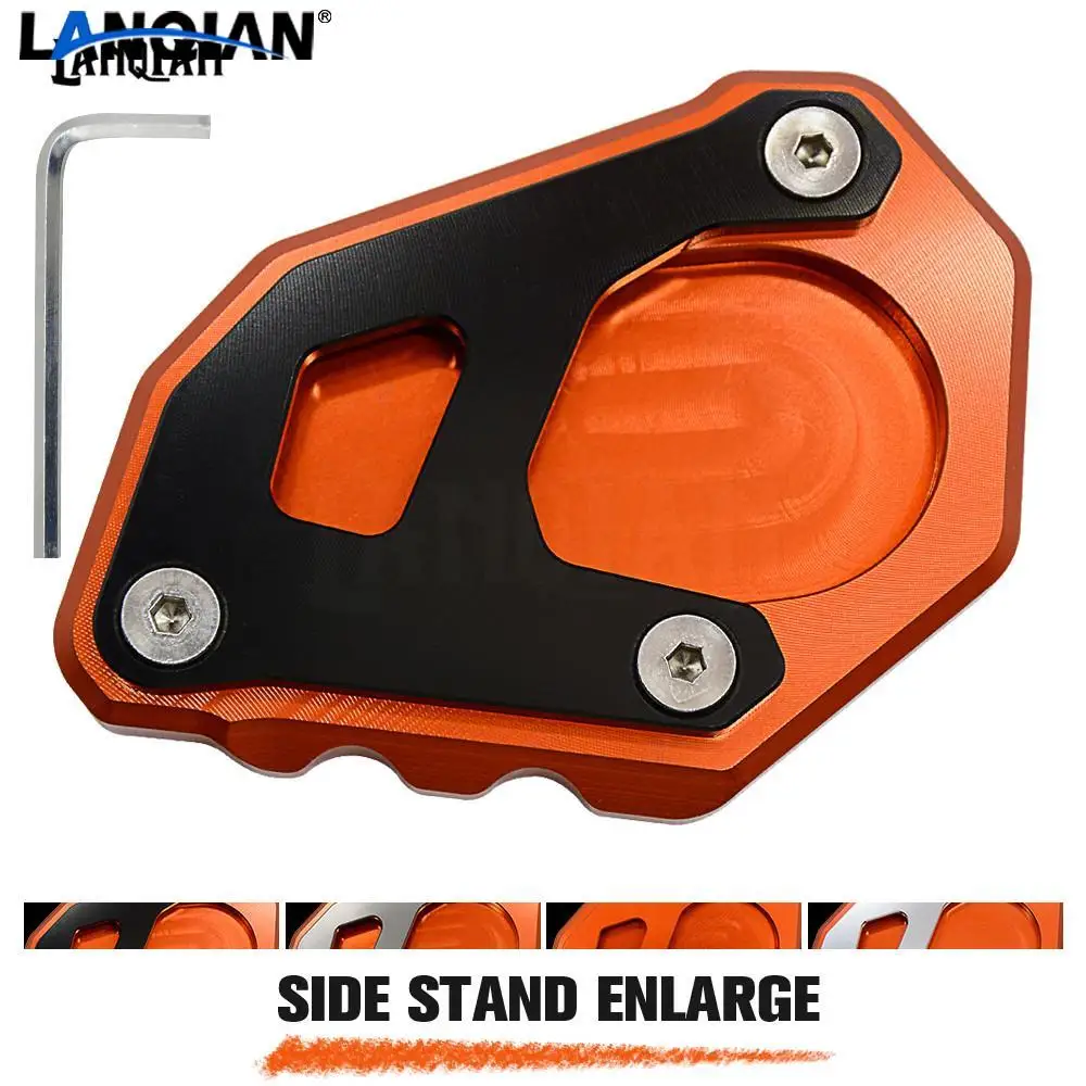 

For 1050 1090 1190 1290 Adventure / 1290 Super Adventure R CNC Motorcycle Kickstand Side Stand Plate Pad Enlarge Extension