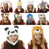 Ear Protection Cartoon Plush Moving Hat Animal Neck Warmer Movable Ears Airbag Cap Animal Earflap Hat Cosplay Party 2