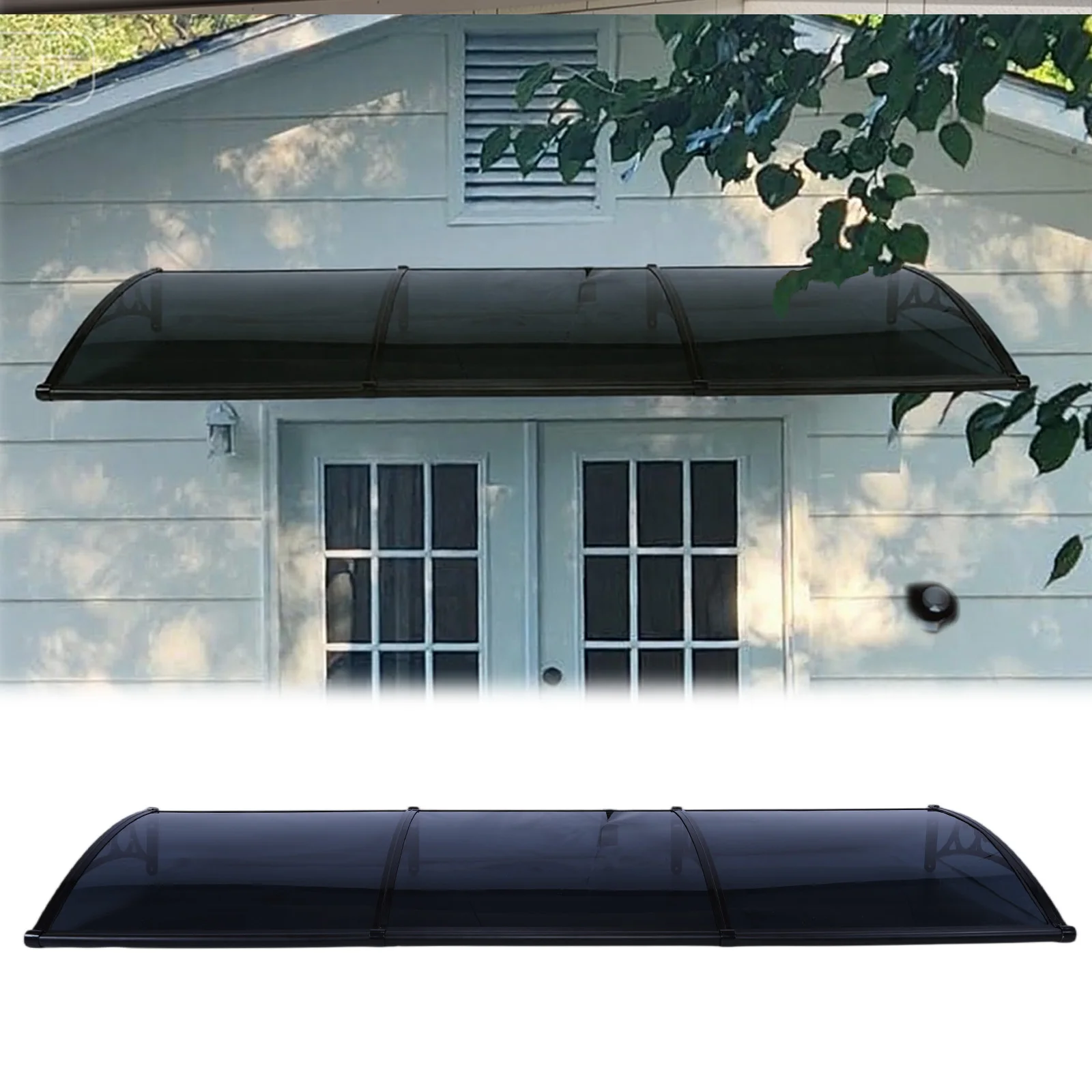 Polycarbonate Door Awning for Exterior Doors Deck Porch