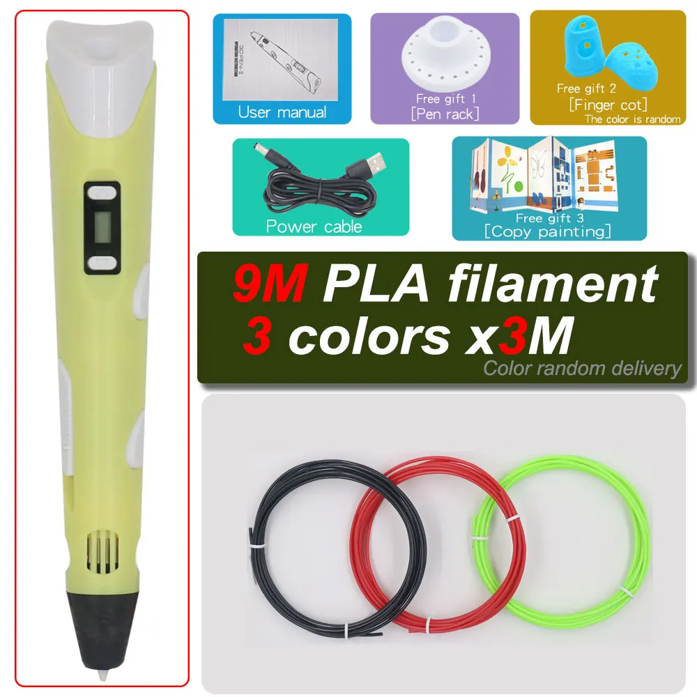 Yellow with 9M PLA