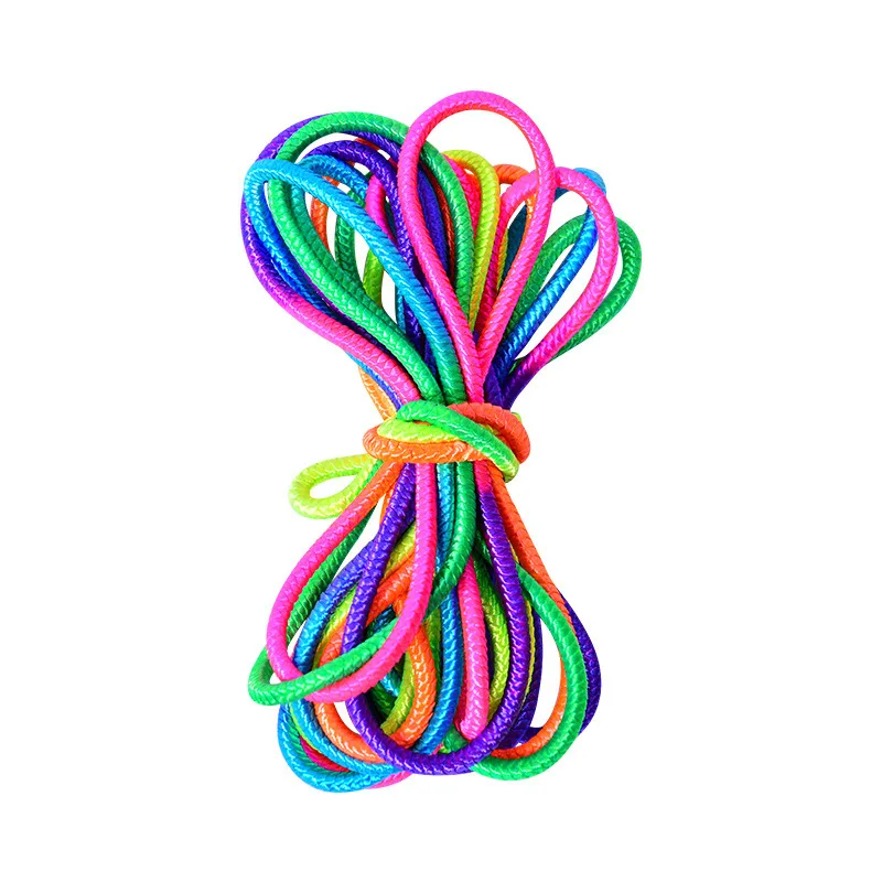 1PCSClassicElasticRubberBandJumpRopeToysRainbowRubberBandFor