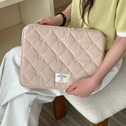 Versatile Tablet and Laptop Sleeve, 9.7 - 15.6 Inch Premium Protective Pouch - 13 - 14inch (Apricot HuDieJie)