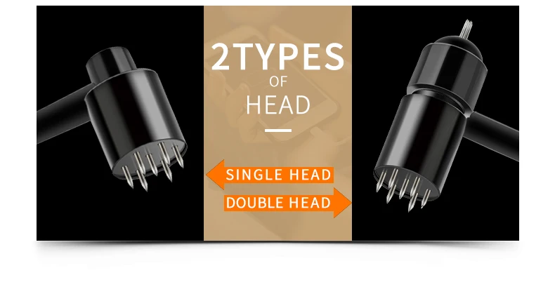 Description Picture 3 of itemTAIHE Acupuncture Needle Hammer Double Head Skin Seven Star Plum Blossom Hammer Sterile Acupuncture Head MASSAG NEEDL Cupping