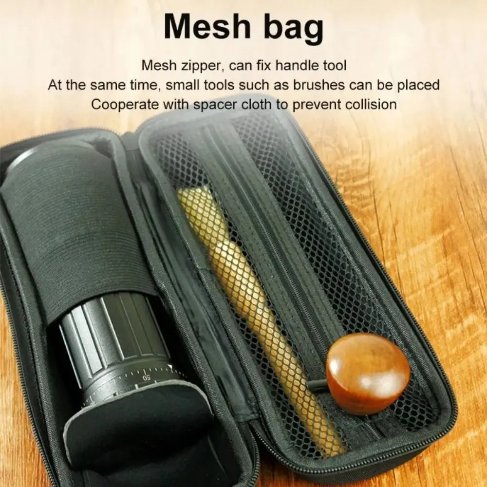Waterproof Coffee Grinder Storage Bag Mesh/Elastic Bag Portable Espresso Machine Protective Sleeve Top Handle Wear Resistant