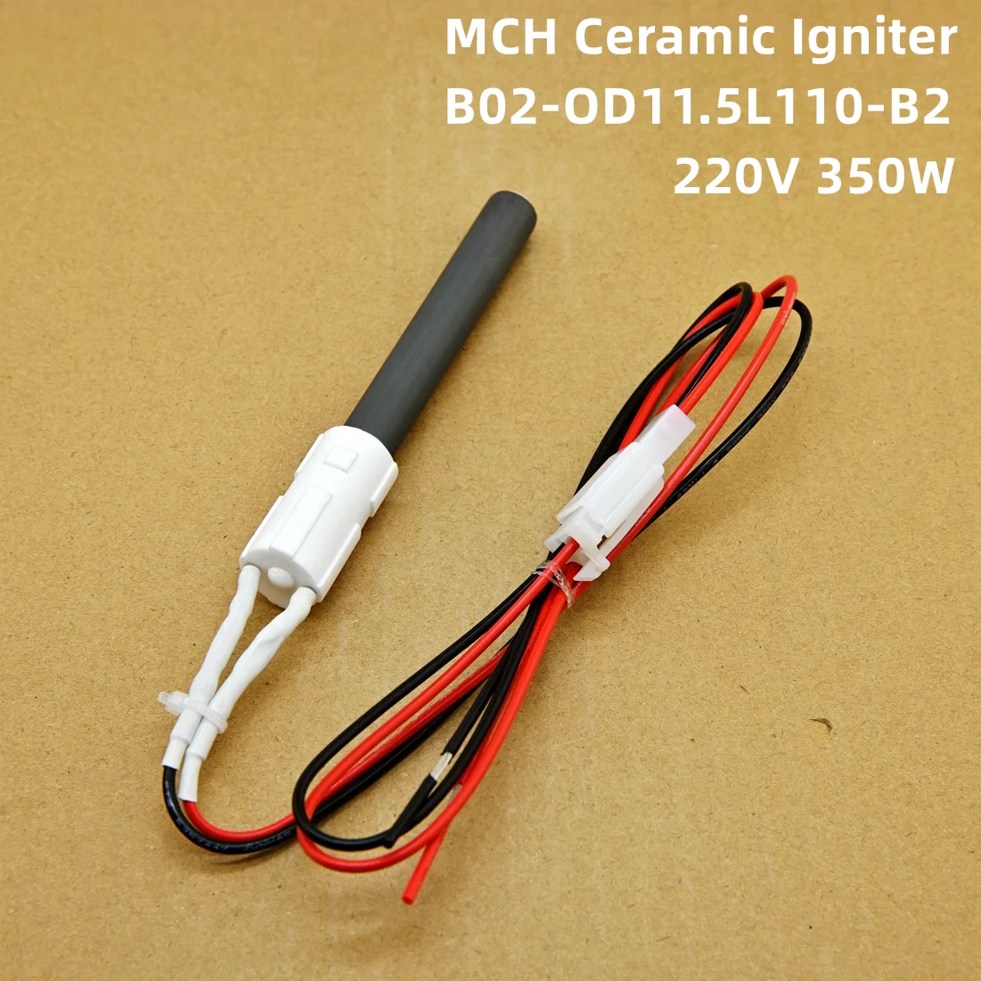 220V 350W Ceramic Igniter Pellet Barbecue Stove Heating Furnace Ignition Rod Internal and External Insulation