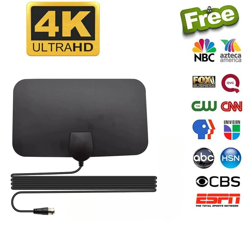 HDTV DTV Box tv antenna Booster Active Indoor Flat Design