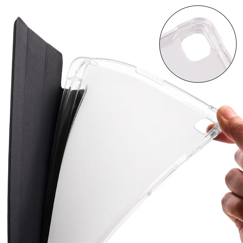 For Matepad T10S Case With Pencil Holder Tablet PU Leather Flip Shell For Huawei Matepad T10 Cover Soft TPU Back Coque + Gift_voghion.com