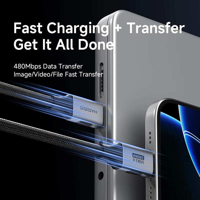 รูปสินค้า สายชาร์จ USB-C สุดเร็ว 240W สำหรับ iPhone แล็ปท็อป