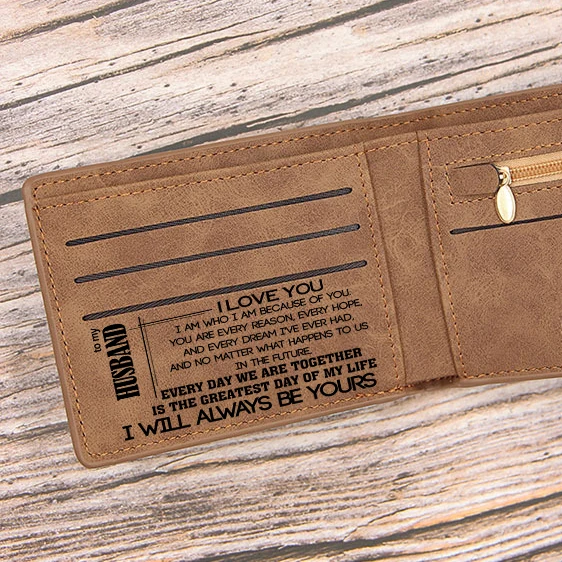 Personalized Wallet For Men Custom Birthday Anniversary Gifts For