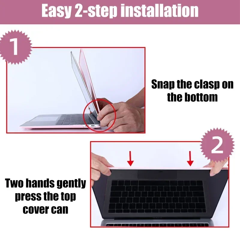 Protetor do Portátil para Macbook Air 13 A1932 A2179 A2337 133 Pro A1706 A1708 A1989 A2159 A233813.6air A2681pro14 A2442 Case - Imagem 3