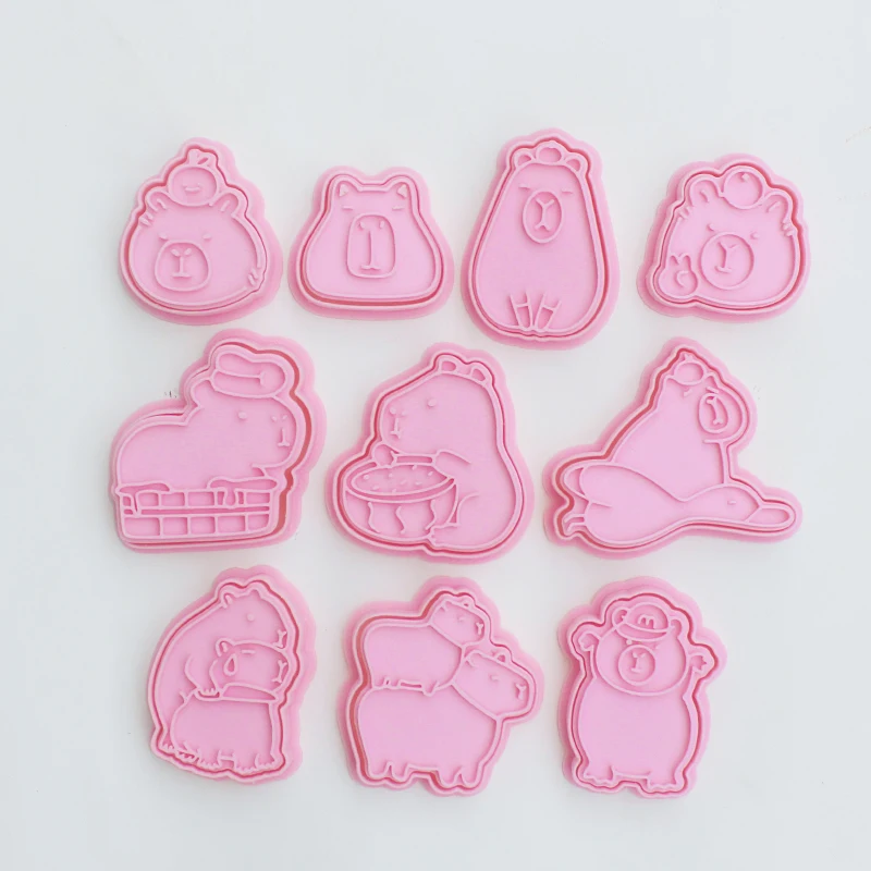Cake Baking Tools Cartoon Capybara Shaped Cookie Cutter Cute Animal Fondant Biscuit Mold Cake Decoration Tools Baking Accessories Kitchen Gadget