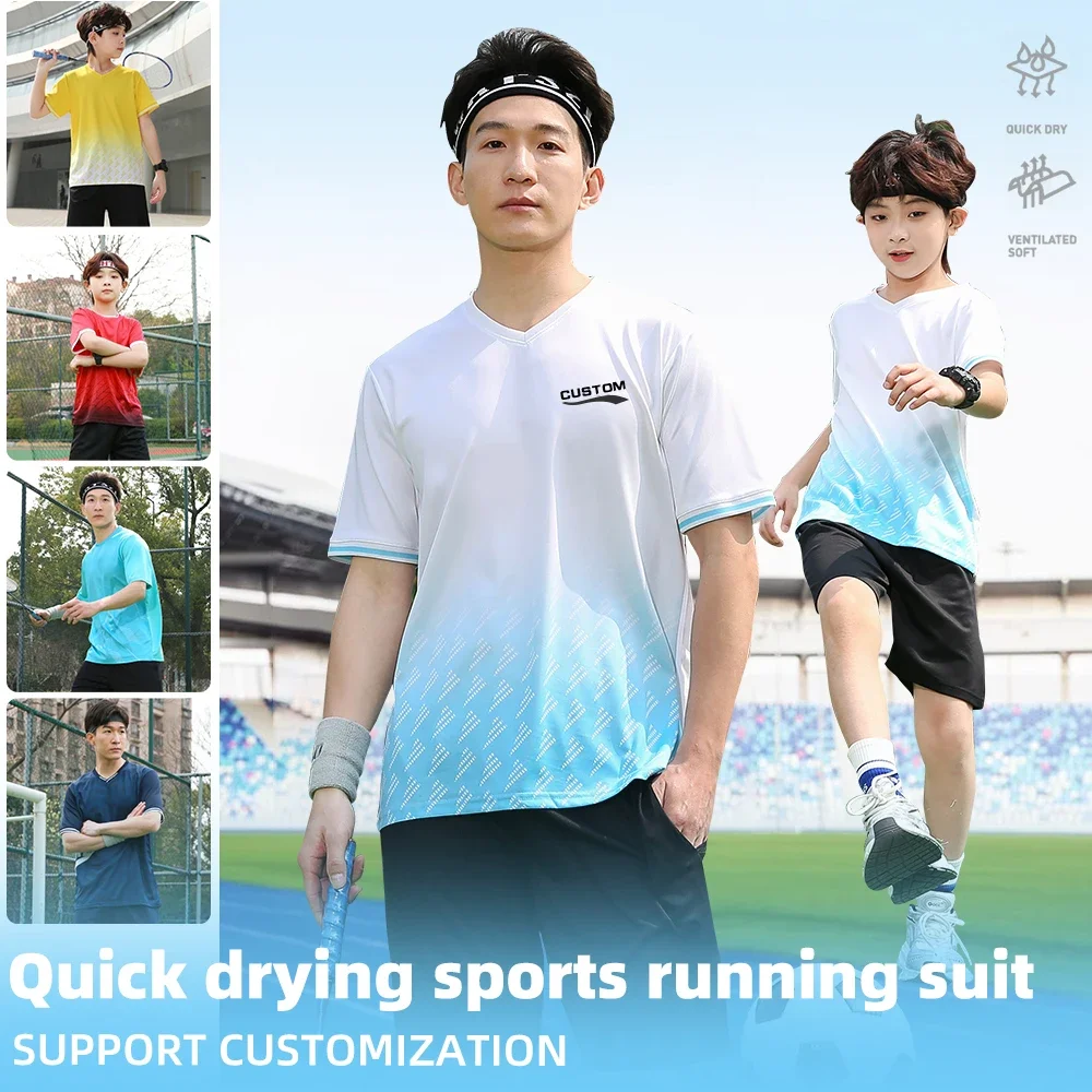 피트니스 의류 얼음 실크 빠른 건조 티셔츠 정장 남자 짧은 운동복 반바지 슬리브 러닝 Tracksuit 체육관 스포츠 훈련 세트