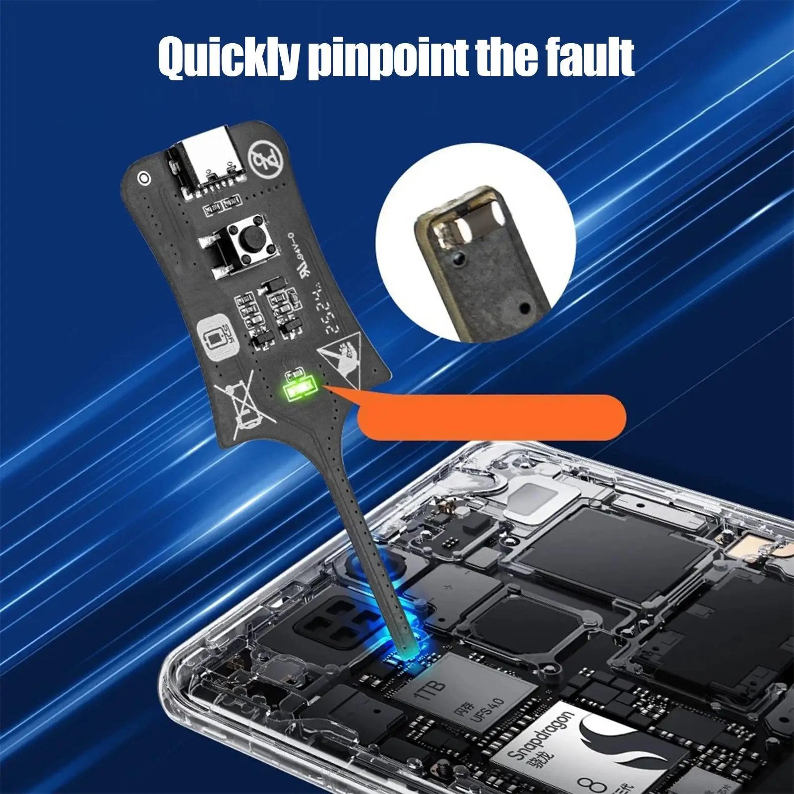 Tester per Induttori di Circuiti Stampati, Strumento Diagnostico per Schede Madri, Dispositivo Diagnostico per Test Componenti, Induzione Elettromagnetica - immagine 2