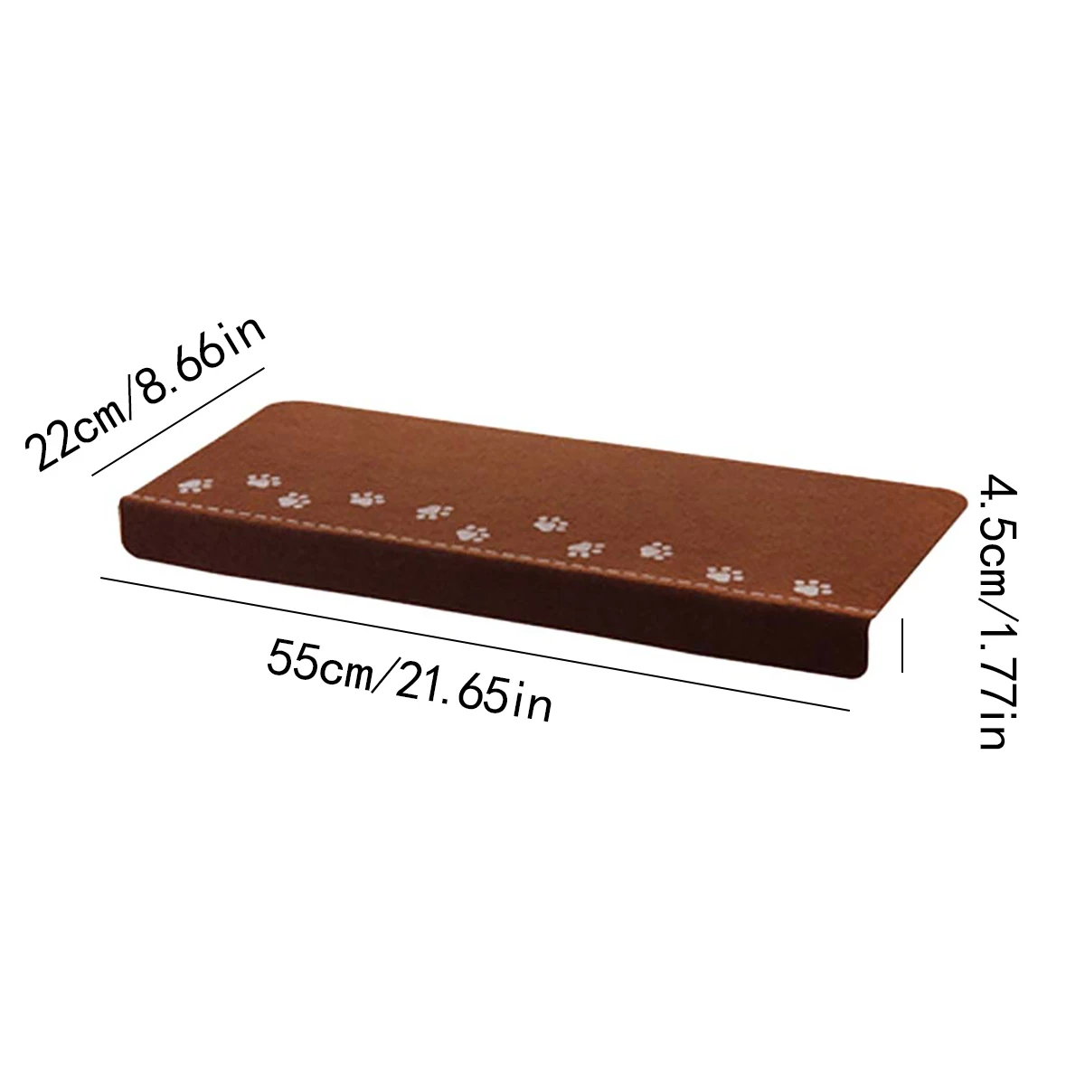 Luminous soft stair step mat with various patterns self-adhesive non-slip water-absorbing stair carpet mat to protect the carpet