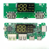 18650 Charging Board Dual USB 5V 2.4A Mobile Power Bank Module 18650 Lithium Battery Charger Board Circuit Protection 1