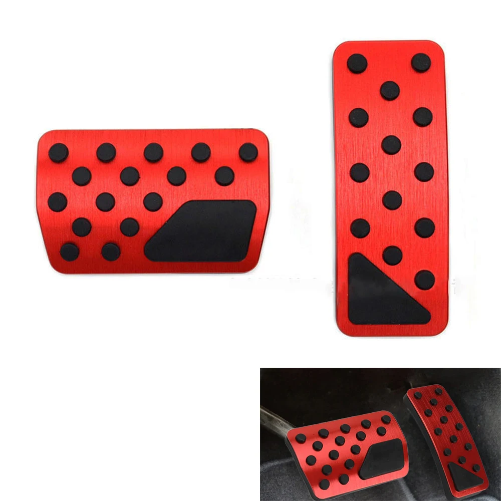Car Pedal Gas Brake Pedals Cover Gas Brake Pedals Pads Aluminum Alloy For Jeep Grand Cherokee For Dodge Durango 2011-