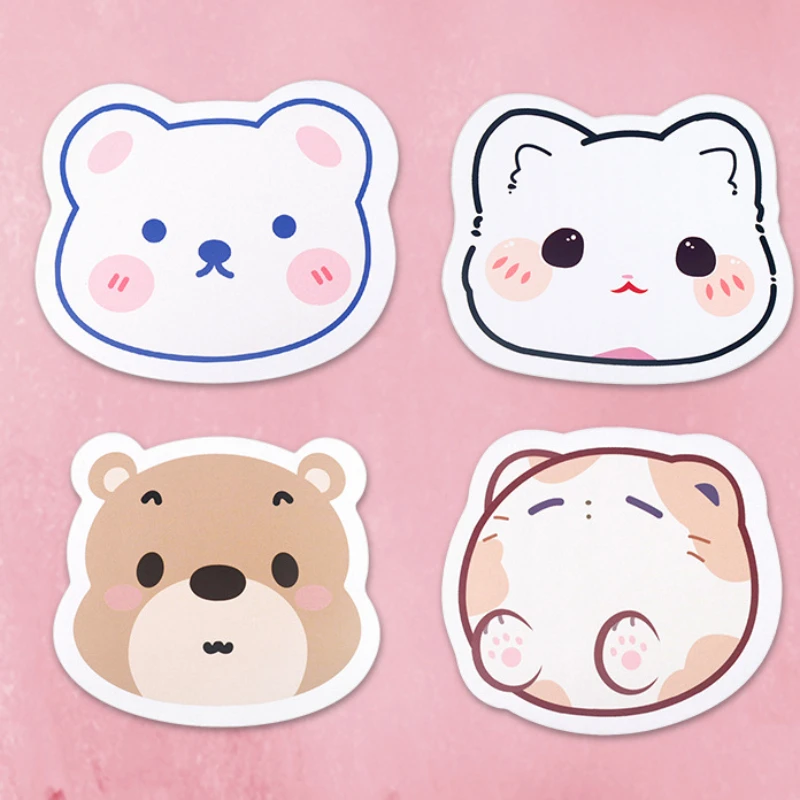 Cute Cat Bear Gaming Mouse Pad Animal Game Mouse Mat Gamer Mousepad Non-slip Rubber Deskpad Office Table Mat Desk Accessories 3