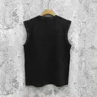 2025 Summer Hot Selling Classic Fashion High End Brand Designer Printed Pattern Pure Cotton Leisure Resort Men's Tank Top 2