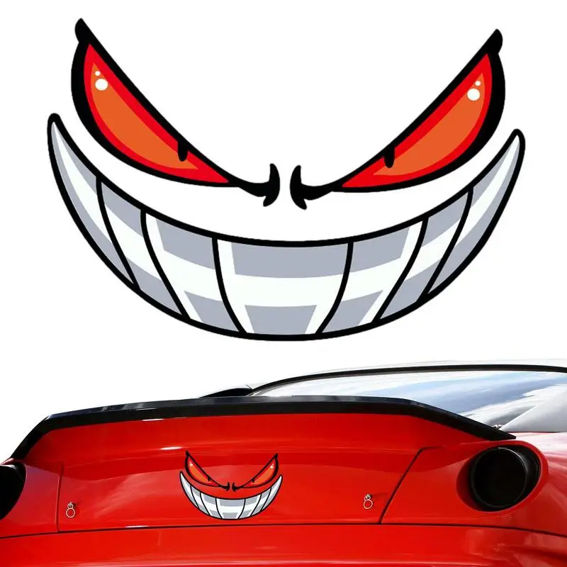 

Светоотражающая Автомобильная наклейка Devil Eye, автомобильная наклейка, украшение, топливный бак, Caap, ветровое стекло, бампер, отличительный стиль, автомобильные наклейки