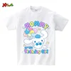 Cinnamoroll Birthday Shirts Girl Family Matching Outfit TShirt Kids Party Custom Name Shirt Family Look Matching Outfits 5th 7th 5
