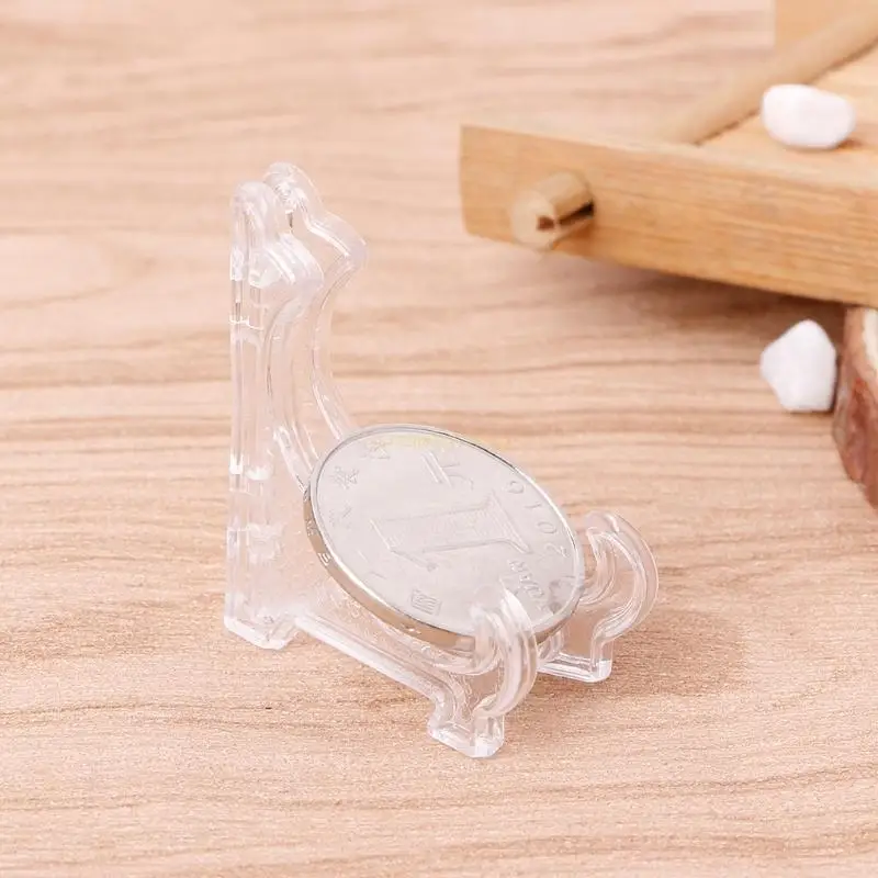 Portamonete Espositore Da Cavalletto Supporto Trasparente Per Monete Capsule Sfida Medaglie Orologi Da Tasca Collezione Di Immagini Drop Shipping