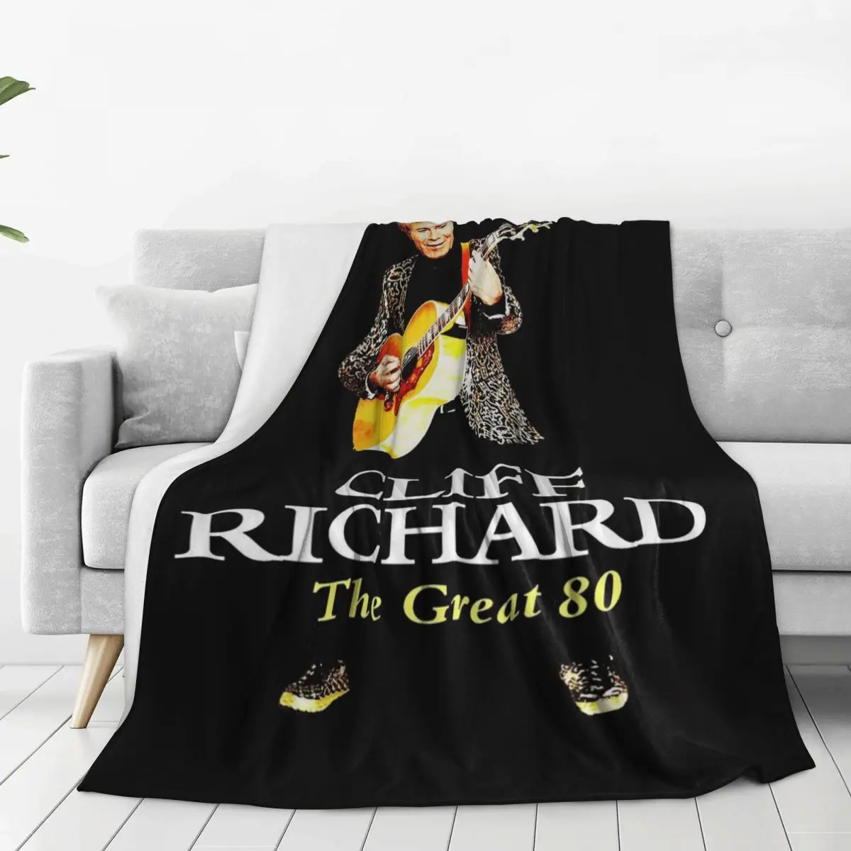 American Legend Singer Songwriter Actor Cliff Richard Blankets Fleece Warm Throw Blankets For Couch Office Throws Bedspread 2