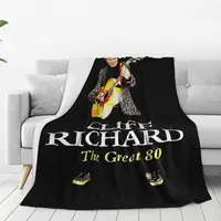American Legend Singer Songwriter Actor Cliff Richard Blankets Fleece Warm Throw Blankets For Couch Office Throws Bedspread 2