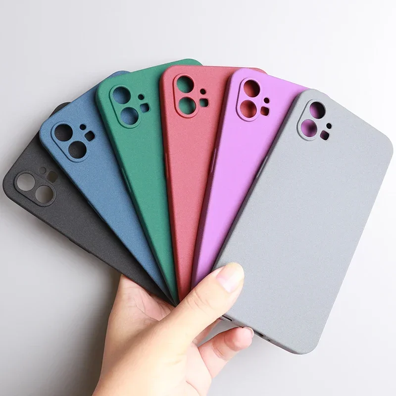 Enhanced Sand Matte Soft Silicone Anti-Fall & Anti-Fingerprint Protective Phone Case Cover