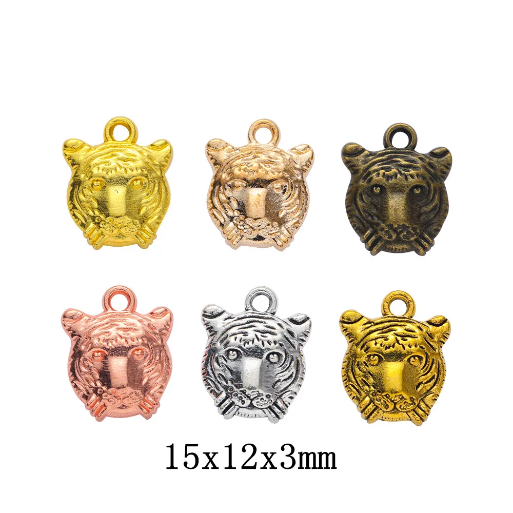 

70pcs tiger Craft Supplies Charms Pendants for DIY Crafting Jewelry Findings Making Accessory 590