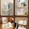 Wall Mounted Storage Rack Cabinet Cosmetic Storage Box Lipstick Jewelry Storage Shelf Rack Makeup Holder Case Bathroom Organizer 6