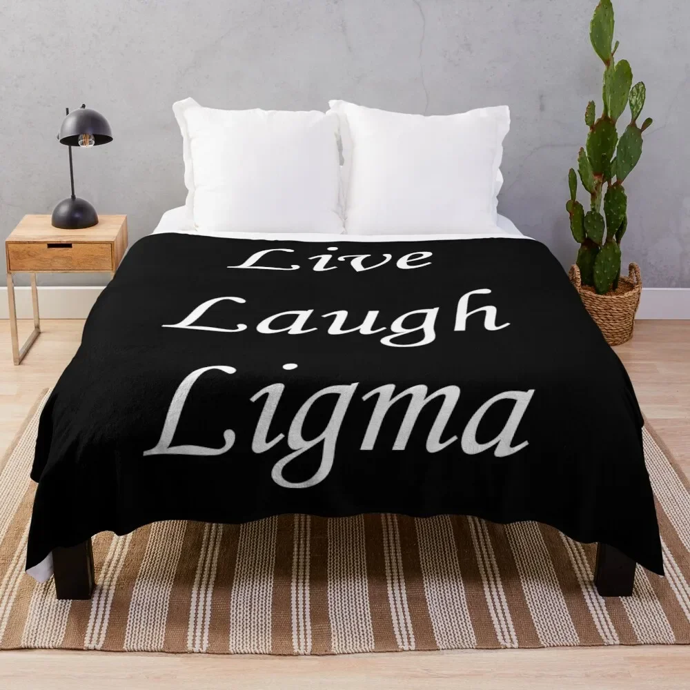

Live Laugh Ligma Throw Blanket Sofas Giant Sofa Soft Beds Blankets