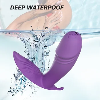 Remote Control Wearable Vibrator Heating Dildo Vibrator Female G-spot Clit Invisible Butterfly Panties Vibrating Egg Sex Toy 18 4