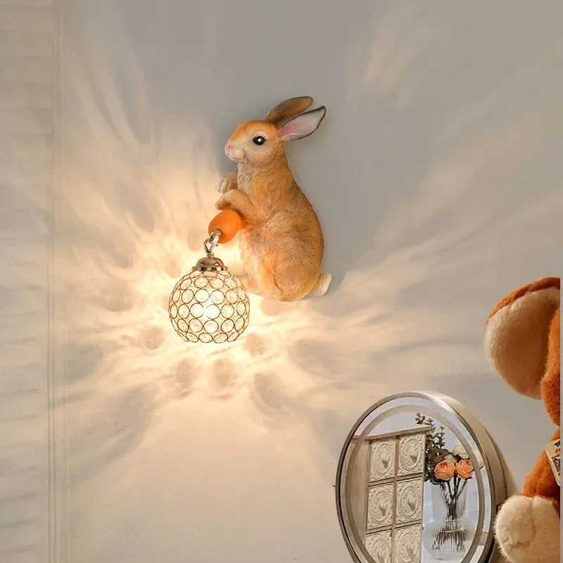 86LIGHT Contemporary Rabbit Wall Lamp Creative Living Room Bedroom Study Villa Hotel Children's Room Aisle LED Decoration Light 5