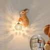 86LIGHT Contemporary Rabbit Wall Lamp Creative Living Room Bedroom Study Villa Hotel Children's Room Aisle LED Decoration Light 5