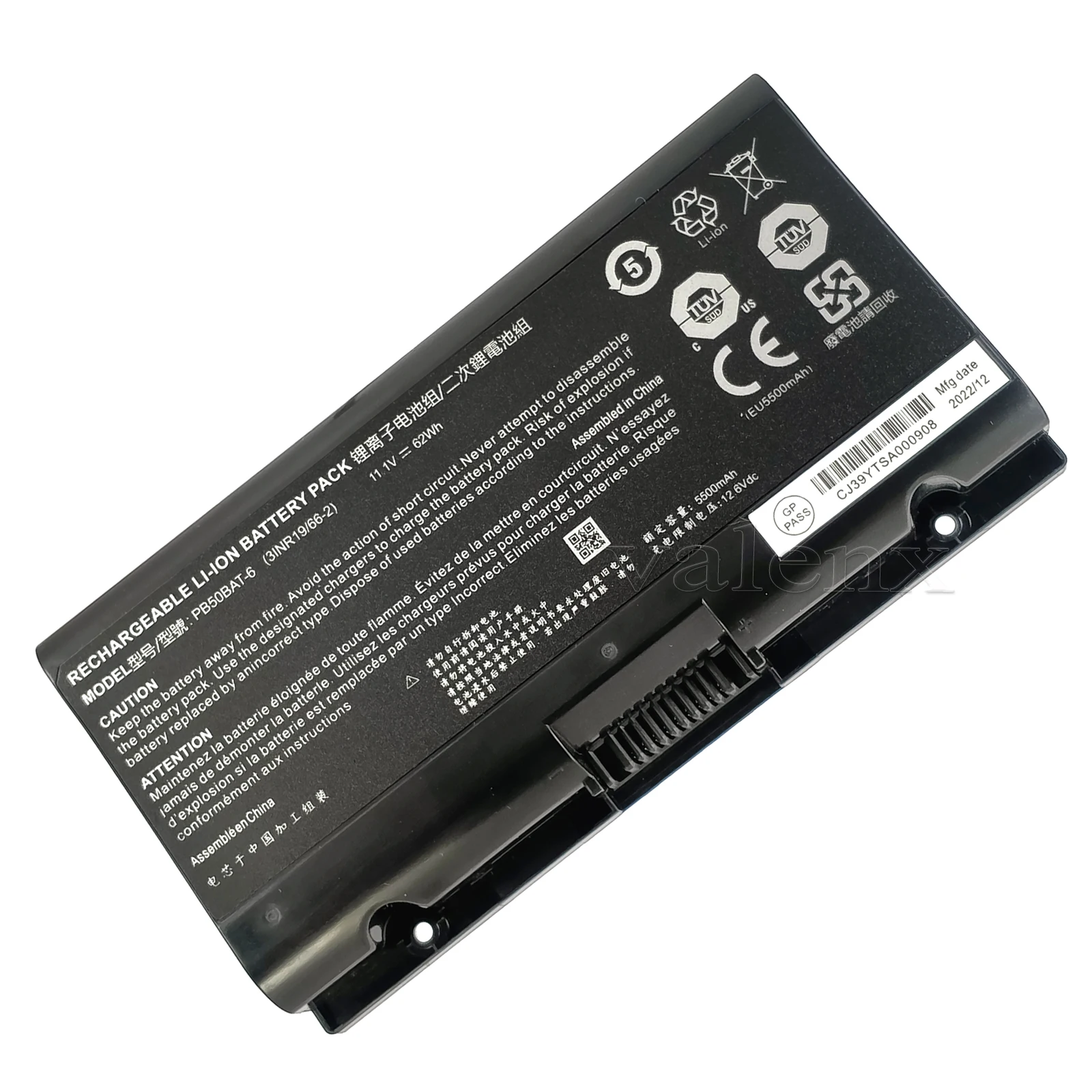Bateria do Portátil para Sager Np8371 Np8356 Np8454 Np8377 para Schenker Xmg Pro 15 17e20 17-m19 Mcz Xmg Apex 15 Pb50bat6 - Imagem 3