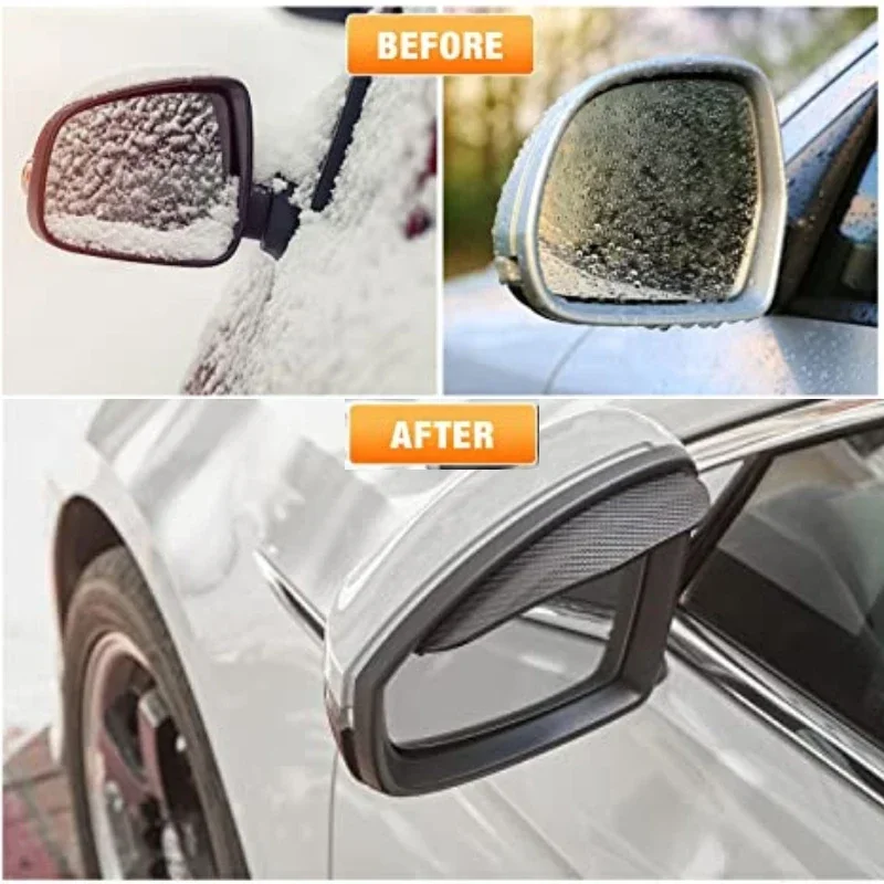 Car Rearview Mirror Visor Rearview Mirror Rain Shield Rearview Mirror Rain Eyebrow Rearview Mirror Rain Guard 2Pcs Car Rearview Mirror Rain Eyebrow Visor Protector Carbon Fiber Auto Rear View Mirror Rain Shield Snow Guard Sun Shade Cover