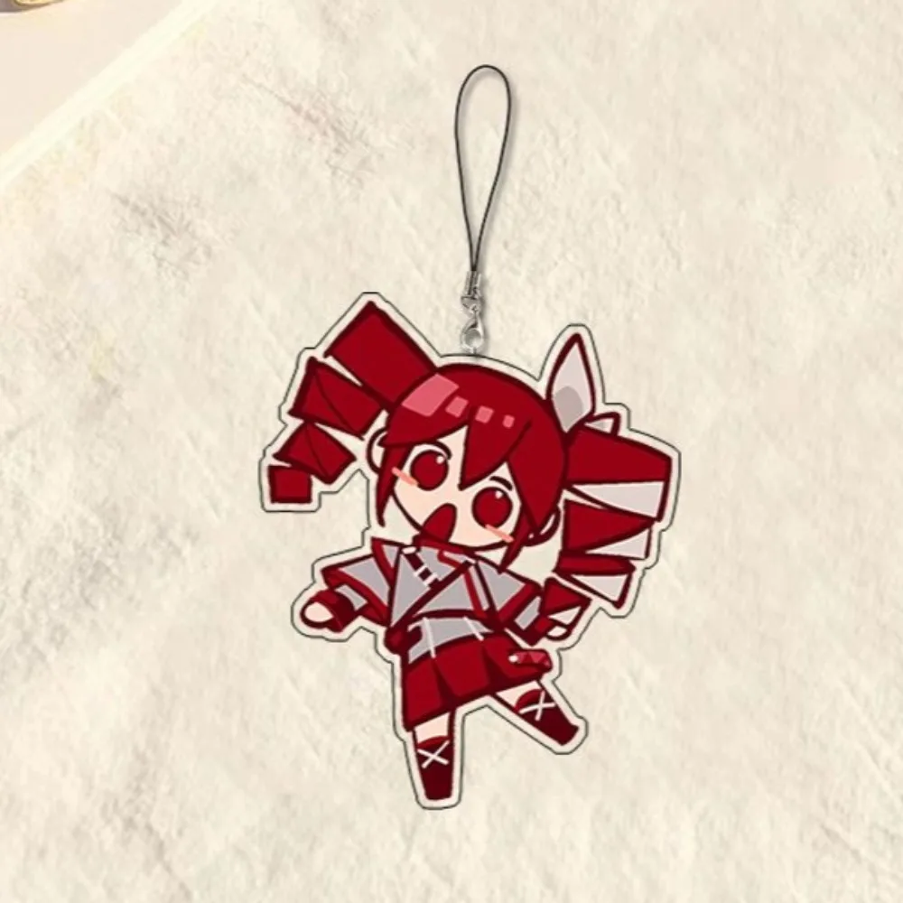 Anime-Inspired Phone Chain with Cute Character Pendant