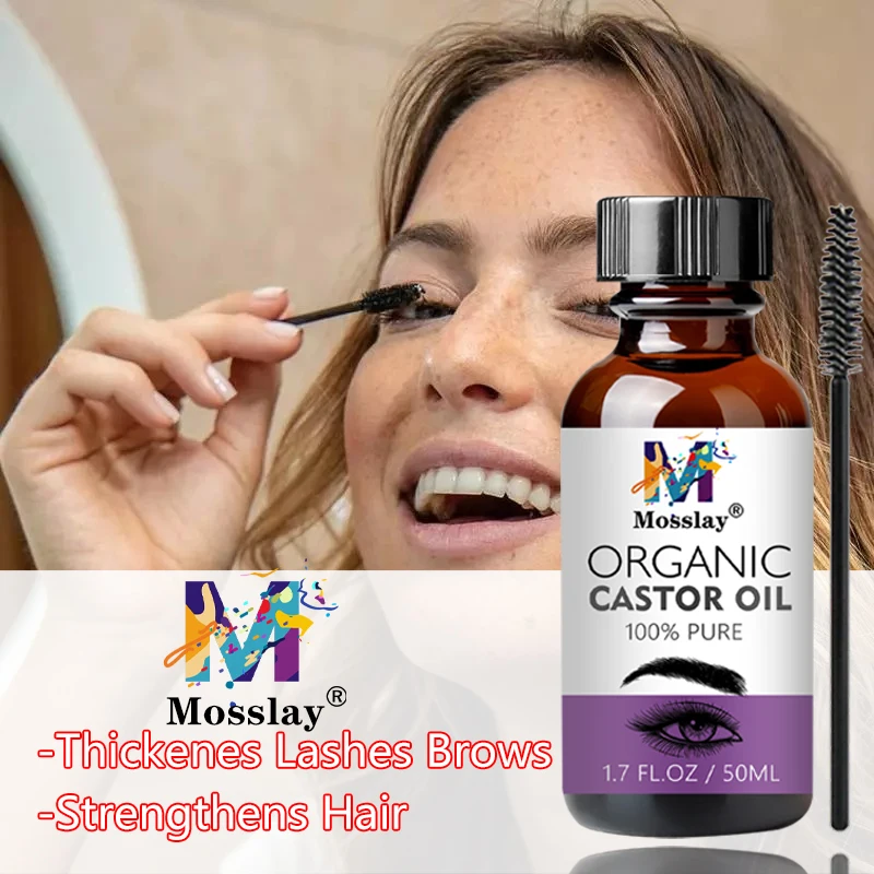 NaturalCastorOilEyelashGrowthTreatmentEyebrowRapidGrowthLiquid