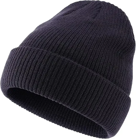 Merino Wool Knitted Hat Cap for Winter