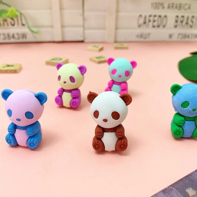 Ластик в виде животного милые детские канцелярские товары искусственная панда