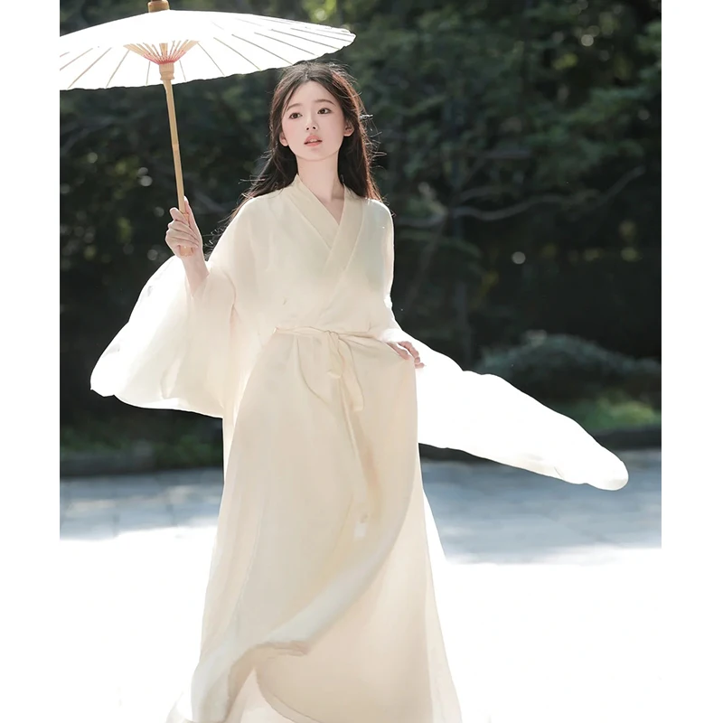 Women's Han Chinese Clothing New Adult Ancient Costume Cold Style Dress Suit