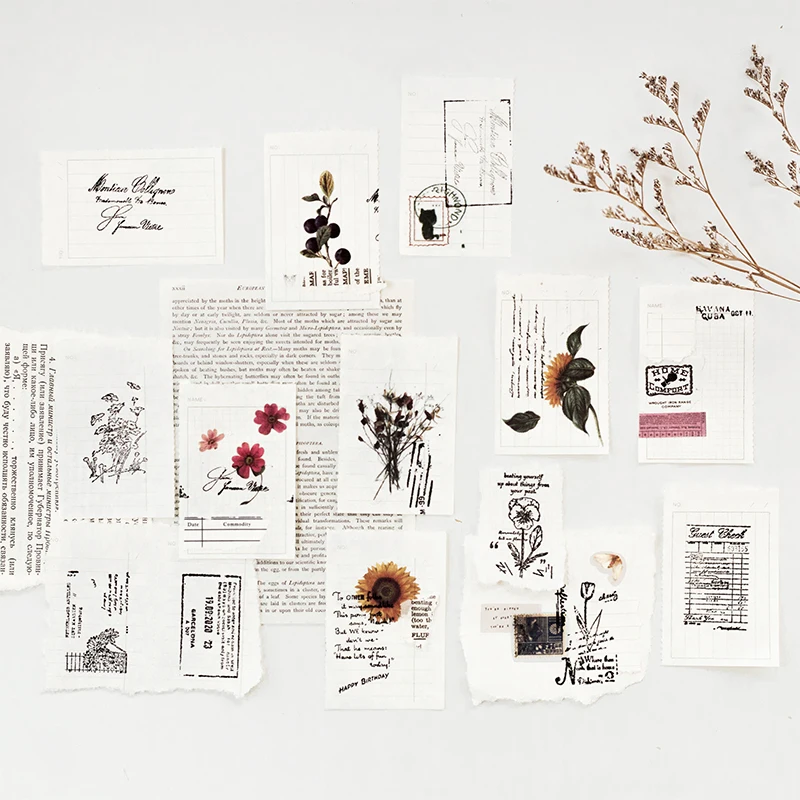 Stamp Set alphabet stamps wooden stamps 6pcs Stamp + 1pc Memo Pad Natural Plants Foam Standard For Scrapbooking Journal Craft Making