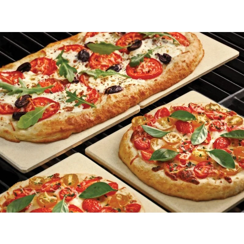 Rectangular Cordierite Ceramic Refractory BBQ Pizza Baking Cooking Grilling Coal Gas Oven Stones Plate