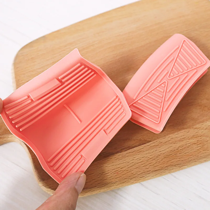 Silicone Pan Handle Cover Silicone Handle Holder Pot Handle Mitts Covers Pans Cookware Heat Insulat Kitchen Gadget